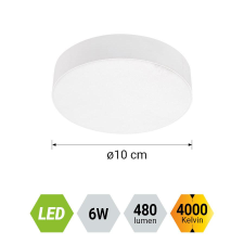 Emithor Canto fehér LED mennyezeti lámpa (EMI-63210) LED 1 izzós IP20 világítás