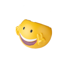  Emoji kerámia hamutartó - sárga színű smiley minta hamutartó