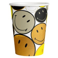  Emoji Smiley Originals papír pohár 8 db-os 250 ml party kellék