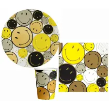  Emoji Smiley Originals party szett 32 db-os party kellék