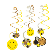 Emoji Smiley Originals szalag dekoráció 6 db-os szett party kellék