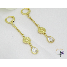  Emőke antiallergén hosszú csüngős fülbevaló-14K fülbevaló