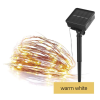  EMOS D3ZW01, LED nano lánc napelemmel, réz, 12 m, kültéri és beltéri, meleg fehér, időzítő