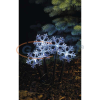 Emos DCZC01 LED karácsonyi leszúrható hópelyhek, 30 cm, 3x AA, kültéri és beltéri, hideg fehér, időzítő, 0,32 W, elem (3× AA), IP44