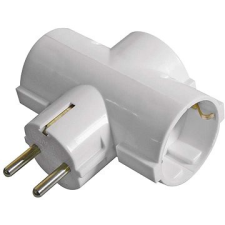 Emos Elosztó aljzat SCHUKO 3× kerek kábel és adapter