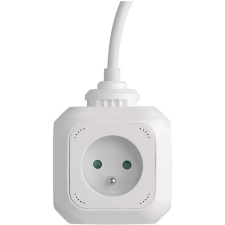 Emos Elosztó kocka hosszabbító kábellel - 4 aljzat + 2× USB, 1,9 m kábel és adapter