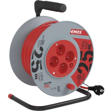  Emos kábeldob hosszabbítóval 4 aljzat 25 m (1908042501) villanyszerelés