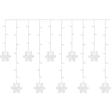 Emos Karácsonyi beltéri fényfüggöny hópelyhek, 135x50, hideg fehér, 60 LED (DCGW13) karácsonyfa izzósor