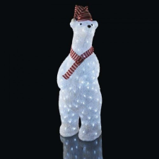 Emos LED dekoráció , beltéri/kültéri , karácsonyi jegesmedve , 160 db led , 80 cm , hideg... karácsonyi dekoráció