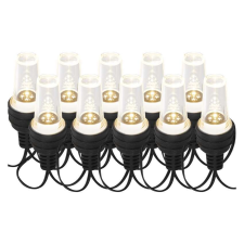 Emos LED fényfüzér – 10x party égő átlátszó, 4,5 m, kültéri és beltéri, hideg fehér kültéri izzósor
