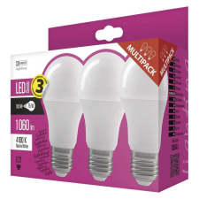 Emos LED izzó classic A60, E27, 10.5W, NW, 3db (ZQ5151.3) izzó