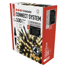 Emos Led sorolható fényfüggöny meleg fehér 1x2m karácsonyfa izzósor