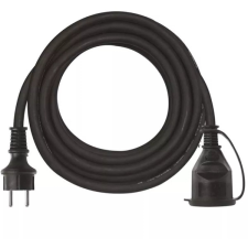 Emos P01810 hosszabbító gumikábellel 3x1,5mm2 10M, fekete hosszabbító, elosztó