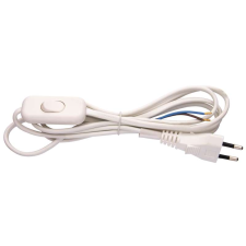 Emos S08272 Flexo kábel kapcsolóval 2m Fehér (S08272) kábel és adapter
