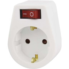 Emos SCHUKO kerek aljzat kapcsolóval kábel és adapter