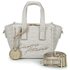Emporio Armani Bevásárló szatyrok / Bevásárló táskák TOTE M CANVAS JAQUARD MONOGRAM Bézs Egy méret
