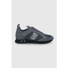 Emporio Armani EA7, Sneaker textilrészletekkel, Szénszürke, 9