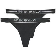 Emporio Armani Stringek 2-PACK T-THONG Fekete EU L