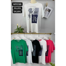  EMT Póló pamut női póló mintás – 5XL/6XL Zöld