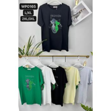  EMT Póló pamut női póló mintás – L/XL Fekete