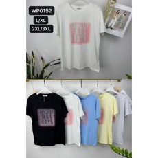  EMT Póló pamut női póló mintás – L/XL Kék