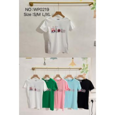  EMT Póló pamut női póló mintás – L/XL Zöld