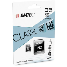 Emtec 32GB microSDXC Emtec Classic CL10 + adapter (ECMSDM32GHC10CG) memóriakártya