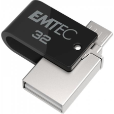 Emtec 32GB T260B Mobile&Go USB 2.0 USB-A/microUSB Pendrive - Fekete/Szürke (ECMMD32GT262B) pendrive
