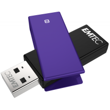Emtec 8GB C350 Brick USB 2.0 Pendrive - Fekete/Lila pendrive