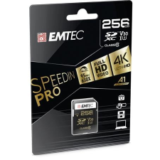 Emtec Memóriakártya, SDXC, 256GB, UHS-I/U3/V30, 95/85 MB/s, EMTEC &quot;SpeedIN&quot; memóriakártya