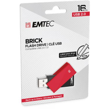 Emtec Pendrive, 16gb, usb 2.0, emtec "c350 brick", piros ecmmd16gc352 pendrive