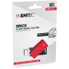 Emtec Pendrive, 16GB, USB 2.0, EMTEC "C350 Brick", piros