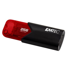 Emtec Pendrive, 256GB, USB 3.2, EMTEC &quot;B110 Click Easy&quot;, fekete-piros pendrive