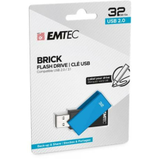 Emtec Pendrive, 32GB, USB 2.0, EMTEC  C350 Brick , kék pendrive