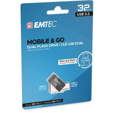 Emtec Pendrive, 32GB, USB 3.2, USB-A bemenet/USB-C kimenet, EMTEC &quot;T260C Dual&quot; pendrive