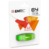 Emtec Pendrive, 64GB, USB 2.0, EMTEC  C410 Color , zöld