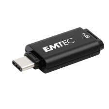 Emtec Pendrive, 64GB, USB-C 3.2, EMTEC "D400 Type-C", fekete pendrive