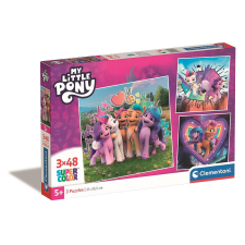Én kicsi pónim Doodles 3x48 db-os puzzle Clementoni puzzle, kirakós