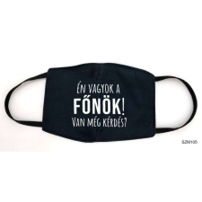 Én vagyok a Főnök feliratos szájmaszk gyógyászati segédeszköz