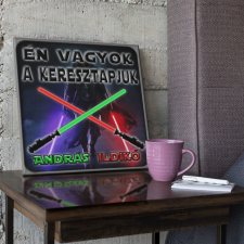 Én vagyok a keresztapjuk - Star Wars Vászonkép (Személyre szabható) grafika, keretezett kép