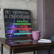 Én vagyok a nagyapjuk - Star Wars Vászonkép (Személyre szabható) grafika, keretezett kép