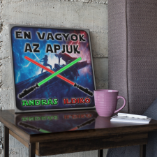 Én vagyok az apjuk - Star Wars Vászonkép (Személyre szabható) grafika, keretezett kép