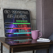 Én vagyok az apjuk - Star Wars Vászonkép (Személyre szabható) grafika, keretezett kép