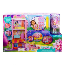 Enchantimals városi házikó kávézóval szett baba
