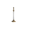 Endon Lighting ENDON Avebury Avebury 1lt Table Antique brass plate & clear glass 10W LED E27 - ED-94350