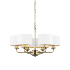 Endon Lighting Endon klasszikus csillár highclere antik sárgaréz fehér end98936 világítás
