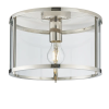 Endon Lighting Endon klasszikus mennyezeti lámpa hopton nickel-nero átlátszó end96150