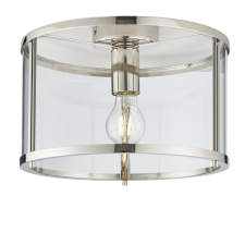 Endon Lighting Endon klasszikus mennyezeti lámpa hopton nickel-nero átlátszó end96150 világítás