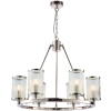 Endon Lighting Endon klasszikus modern csillár easton nickel-nero átlátszó end74128