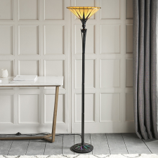 Endon Lighting Endon klasszikus tiffany állólámpa dark star fekete sokszínű end64042 világítás